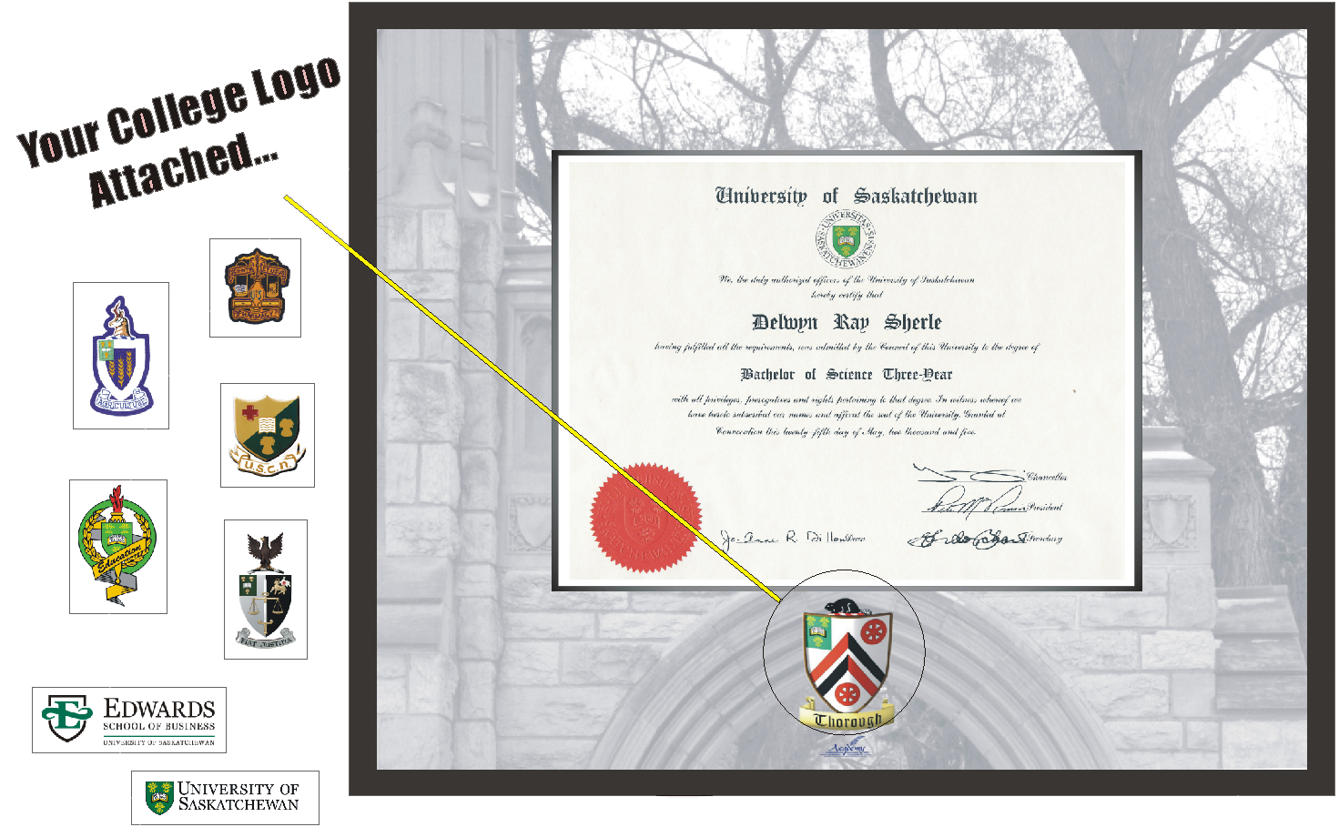 Customized Degree Frame
